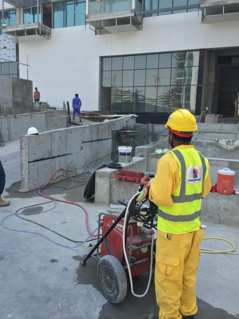 Concrete cutting safety equipment and PPE for wall sawing in Qatar